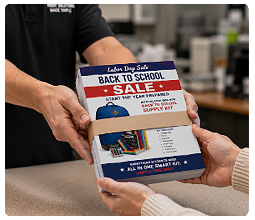 bundle of flyers