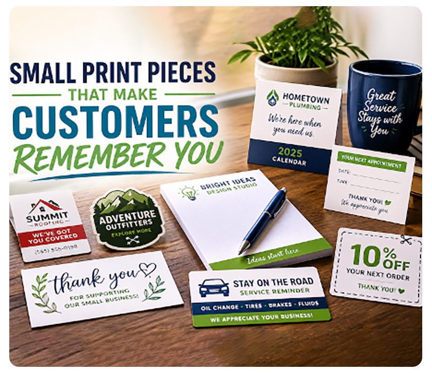 examples of small print pieces
