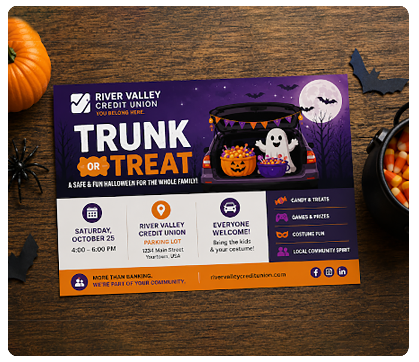 spooky post card