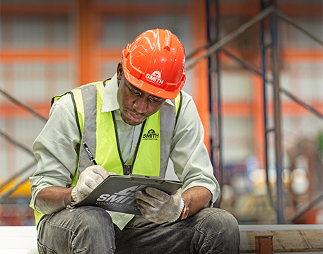 worker with clipboard