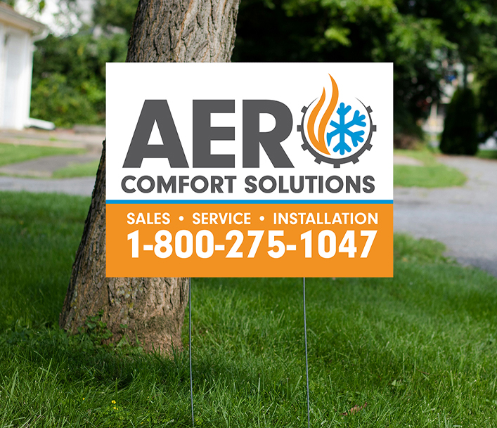 branded yard sign