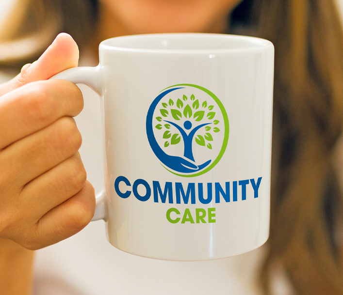 branded coffee mug