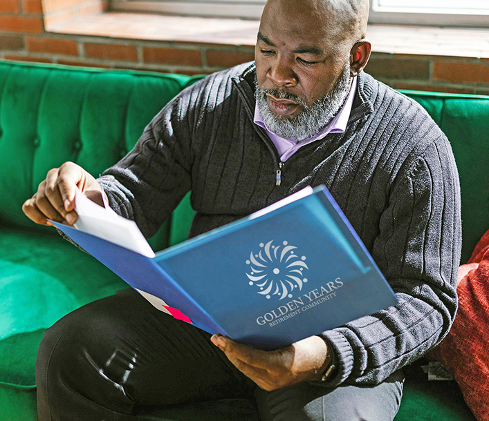 man reading welsome book